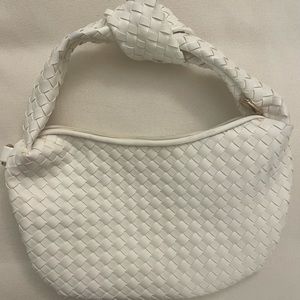 White woven bag